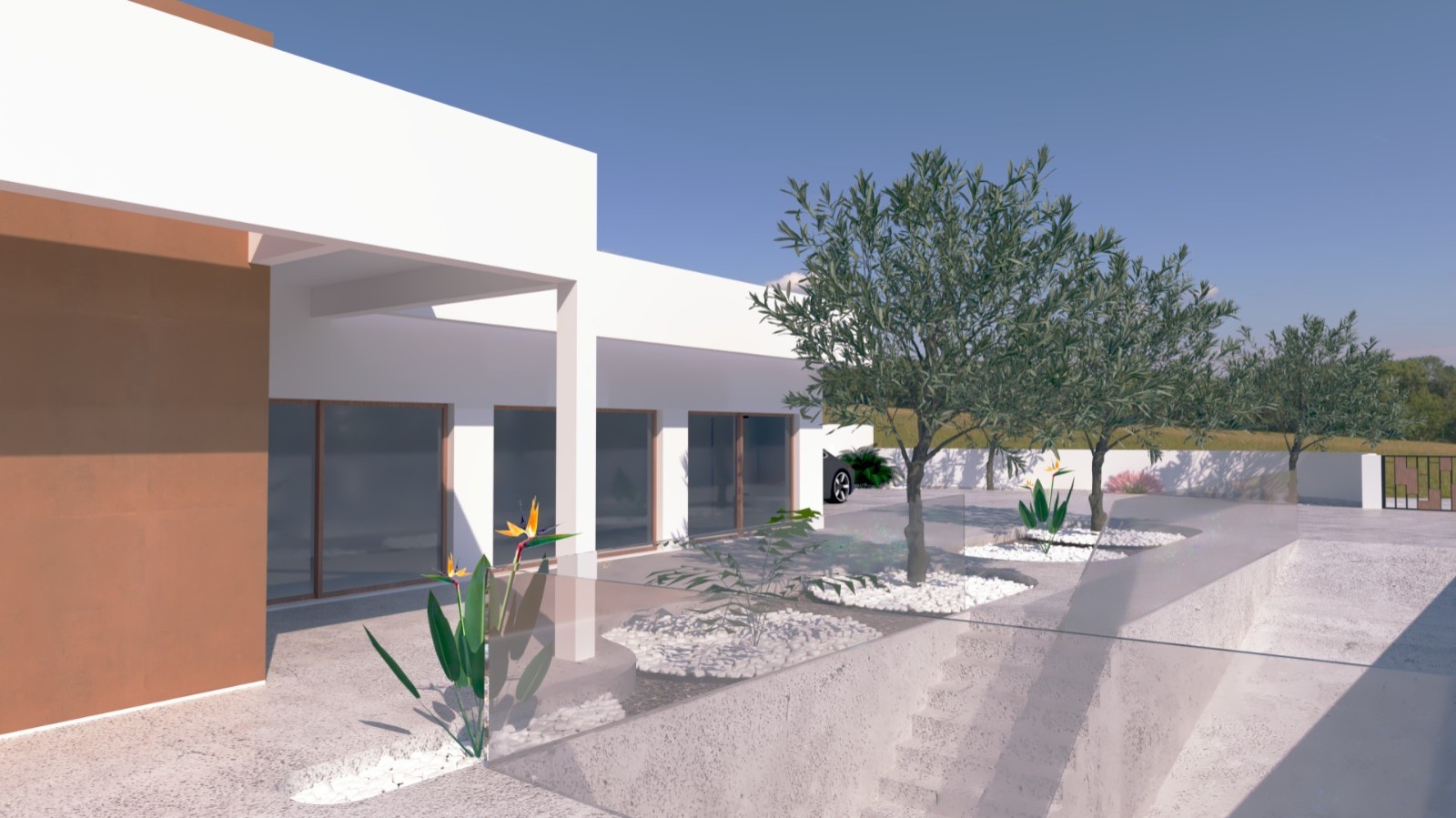 Doppelhaushälfte mit 3 Schlafzimmern, schlüsselfertiges Projekt, in São Brás de Alportel, Algarve_266151
