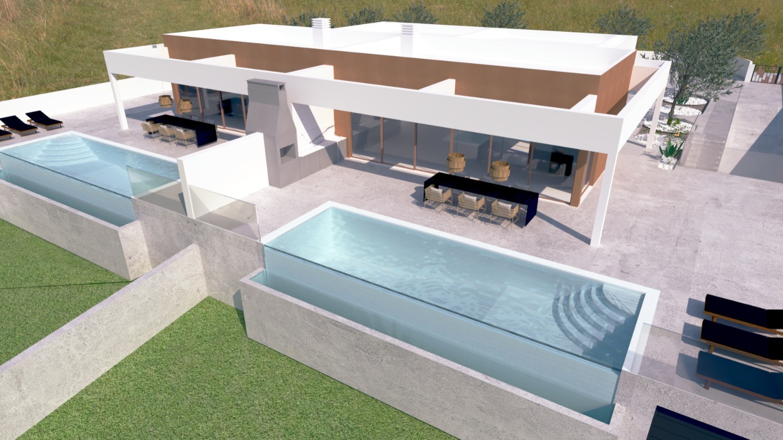 Doppelhaushälfte mit 3 Schlafzimmern, schlüsselfertiges Projekt, in São Brás de Alportel, Algarve_266153