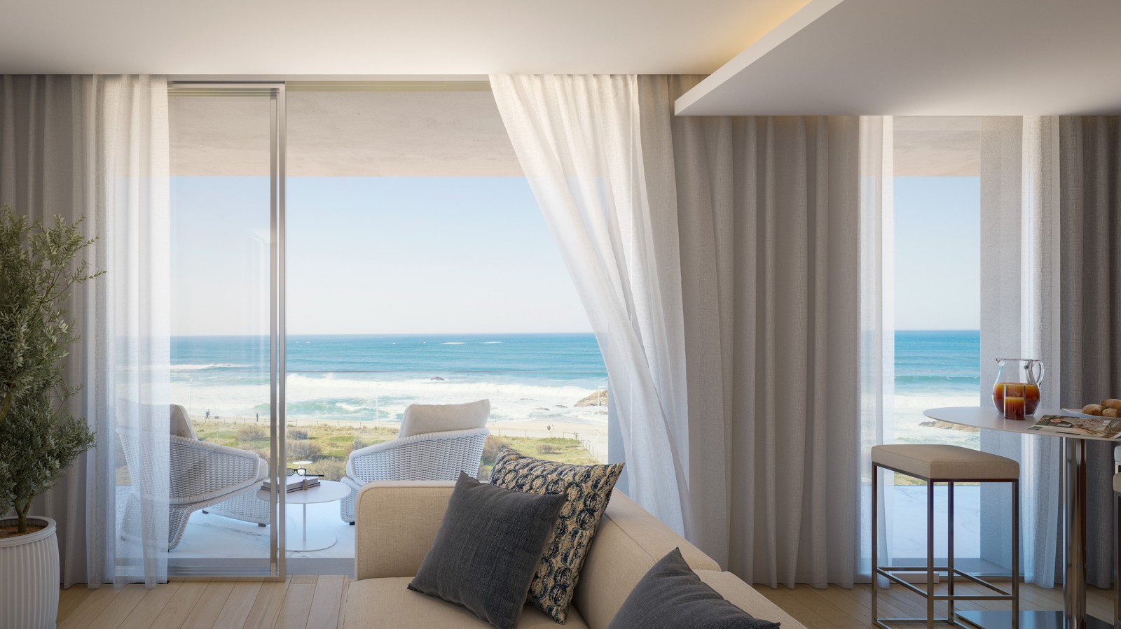 Apartamento T1 com vistas de mar, para venda, em Vila do Conde_266197