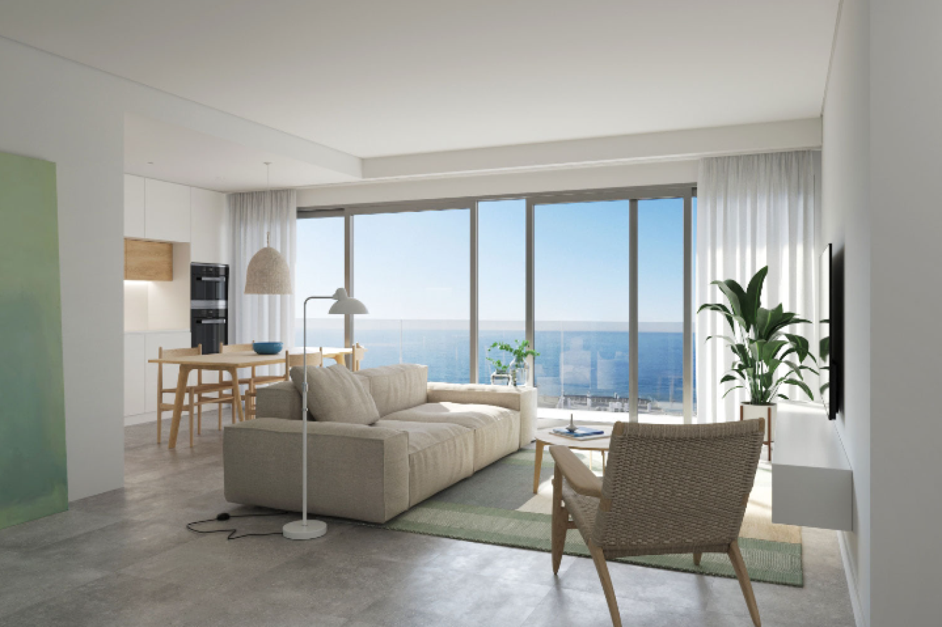 Modern apartments with sea views, for sale in Armação de Pêra, Algarve_266303