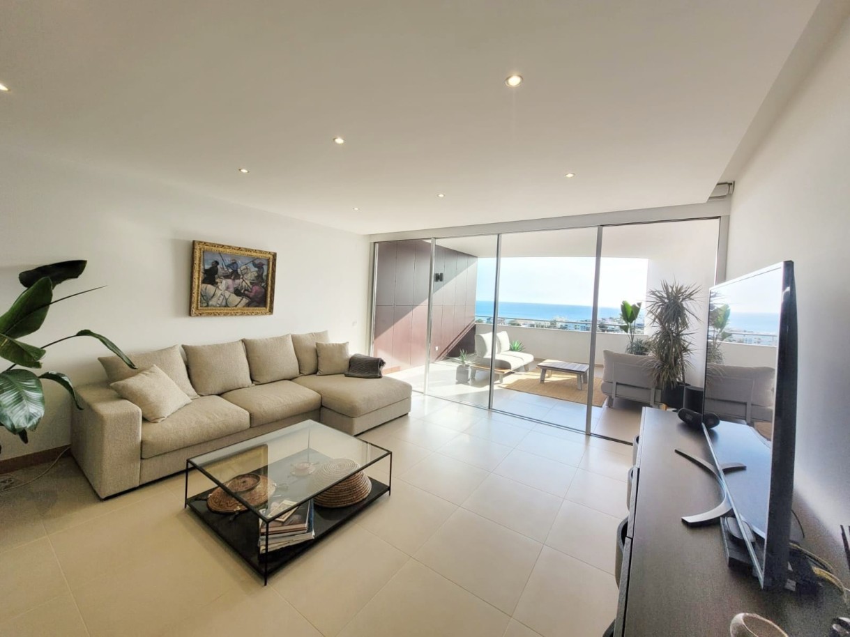 Luxuoso Apartamento T2 com dupla vista mar, com piscina, em Porto de Mós, Lagos, Algarve_267356
