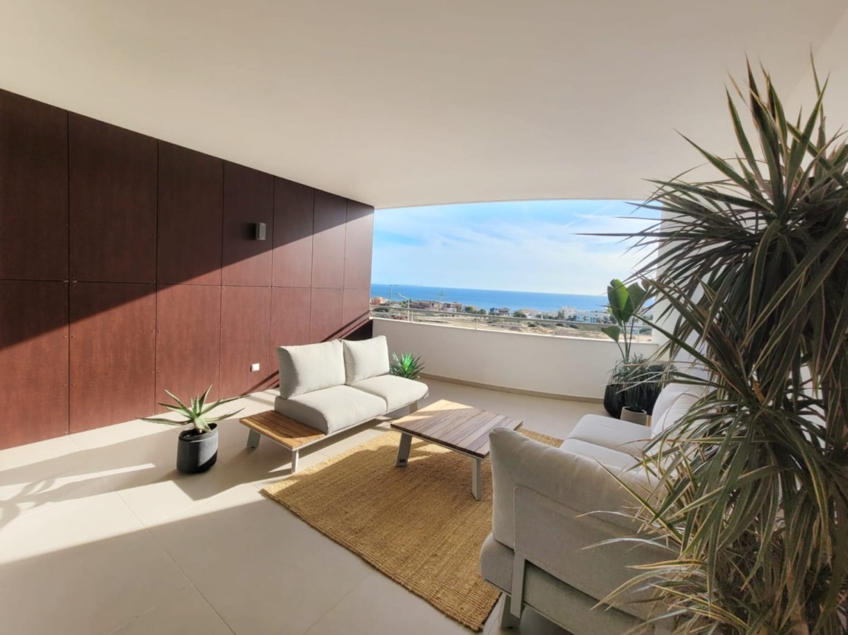 Luxuoso Apartamento T2 com dupla vista mar, com piscina, em Porto de Mós, Lagos, Algarve_267358