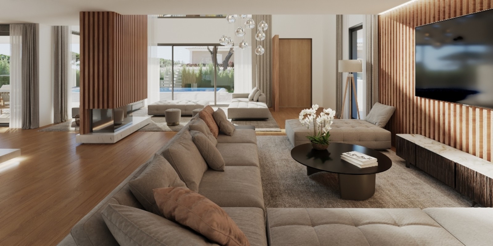 Luxuriöse freistehende Villa mit 5 Schlafzimmern zu verkaufen in Ancão, Almancil, Algarve _268594