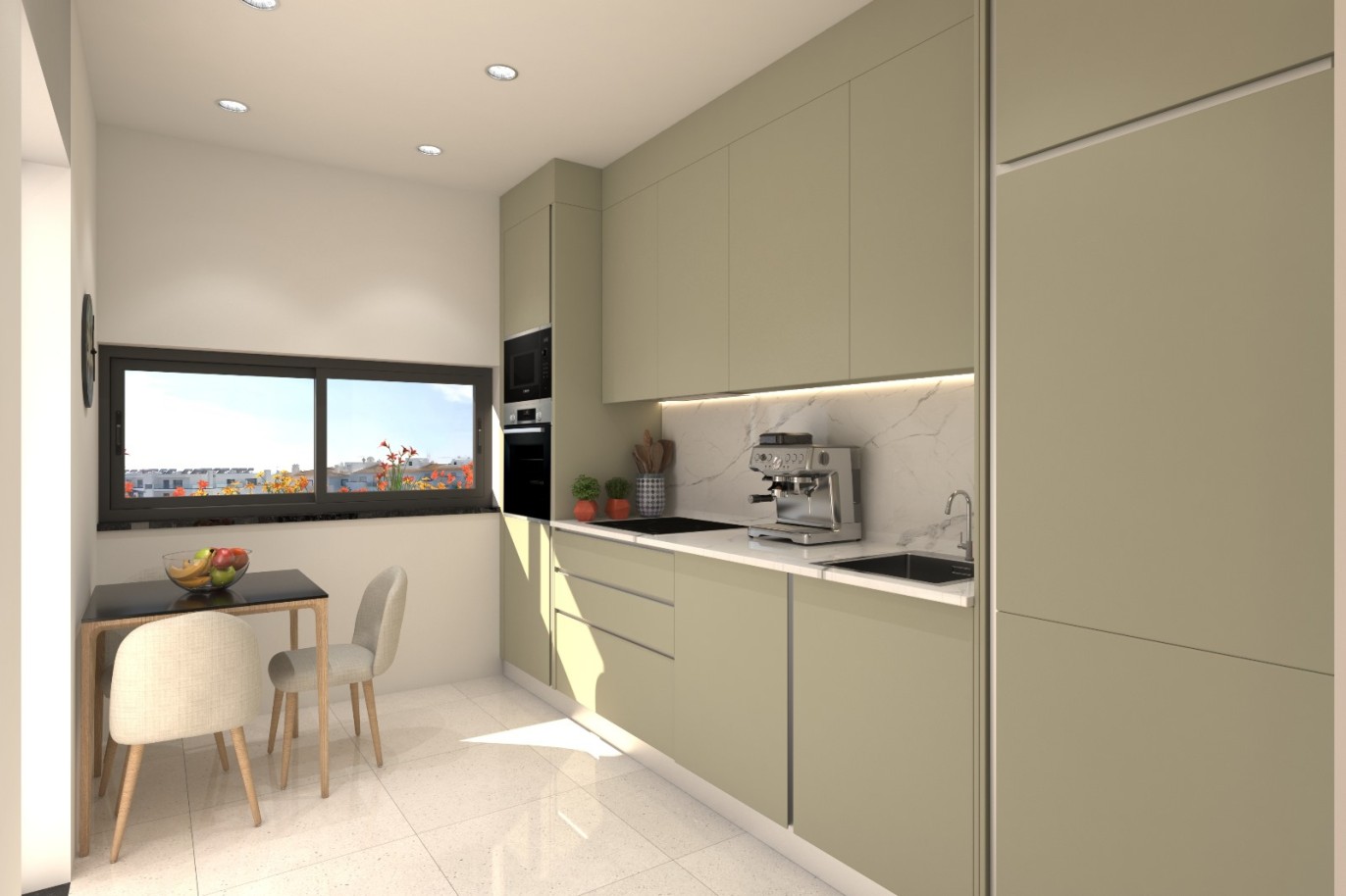 1+1 chambre à coucher appartement en construction, à vendre à Cabanas de Tavira, Algarve_268773