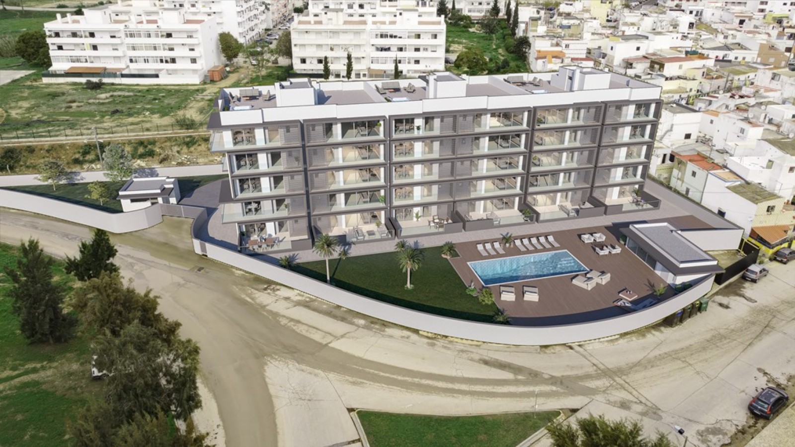 Piso en complejo vacacional, con piscina, en venta en Olhão, Algarve_271706