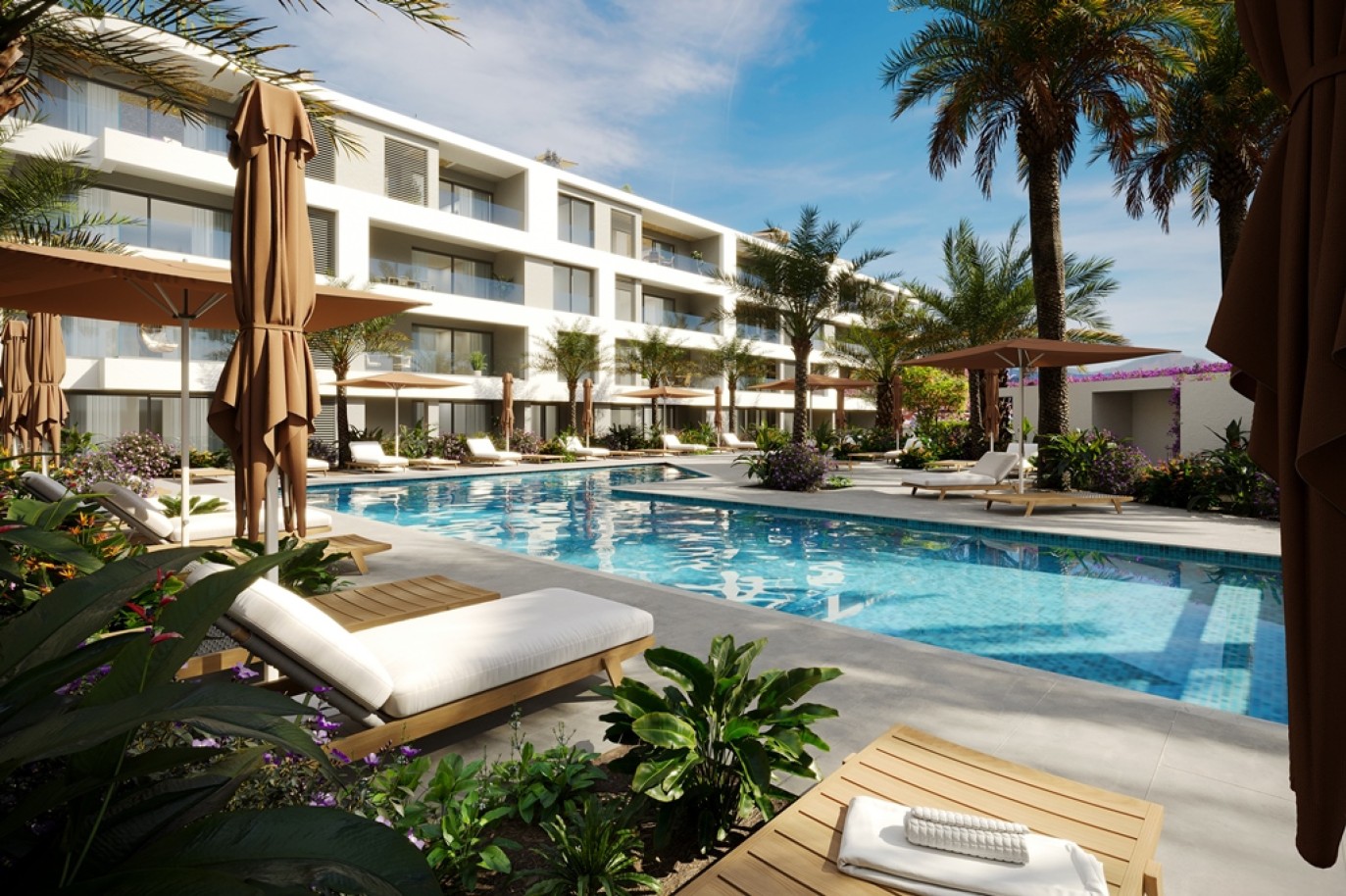 Luxuriöse 2-Zimmer-Wohnung mit Pool zu verkaufen in Ferragudo, Algarve_294884