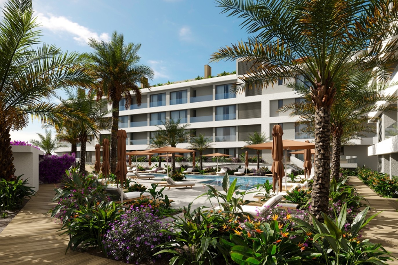 Luxuriöse 2-Zimmer-Wohnung mit Pool zu verkaufen in Ferragudo, Algarve_294885