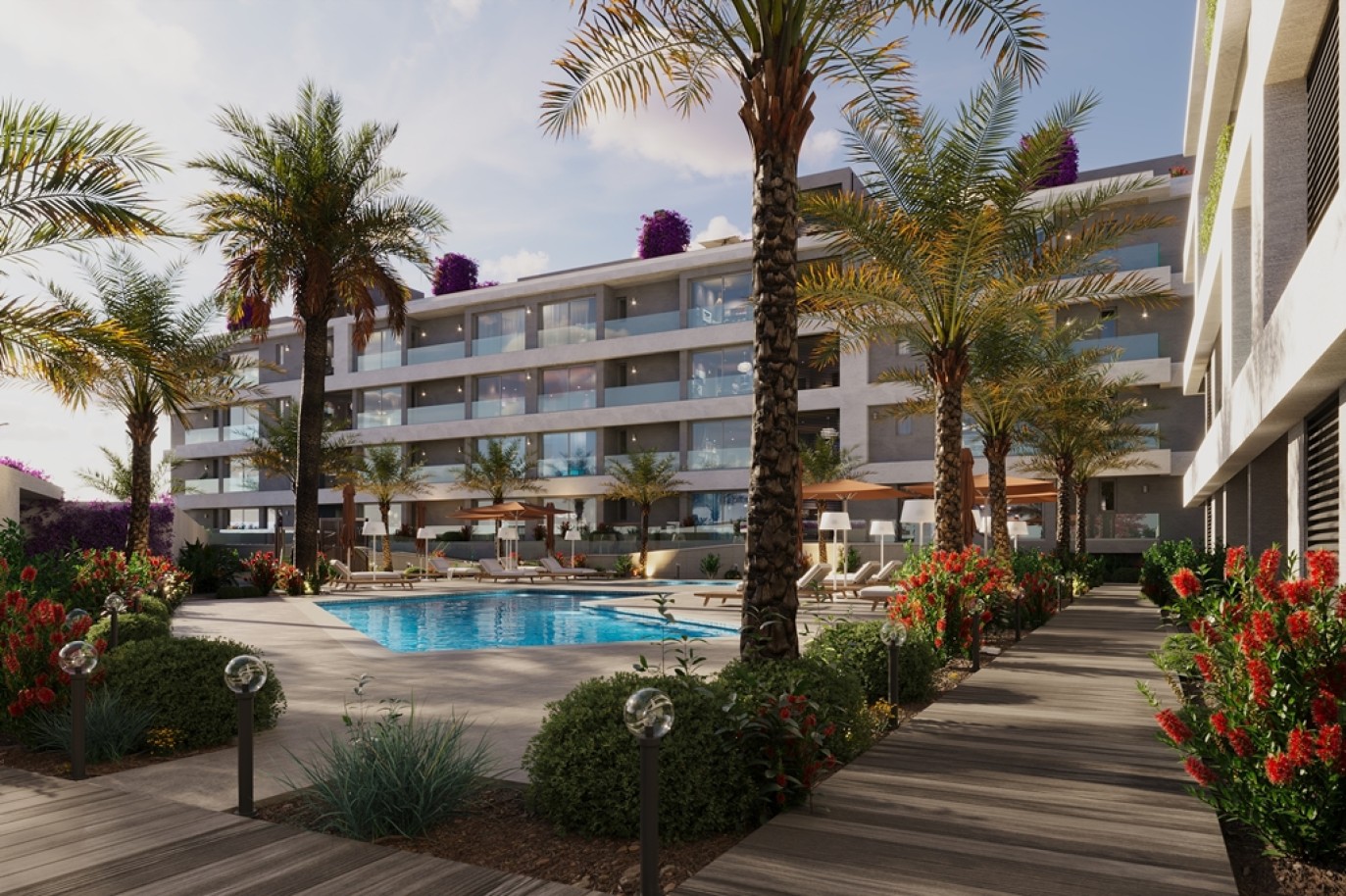 Luxuriöse 2-Zimmer-Wohnung mit Pool zu verkaufen in Ferragudo, Algarve_294891