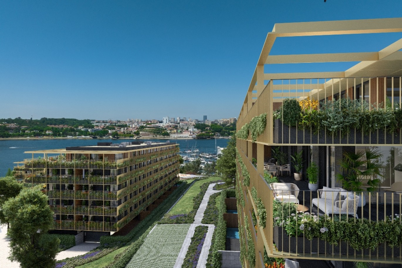Marina Douro: penthouse T5 com jacuzzi, à venda, na Foz de Gaia_306384