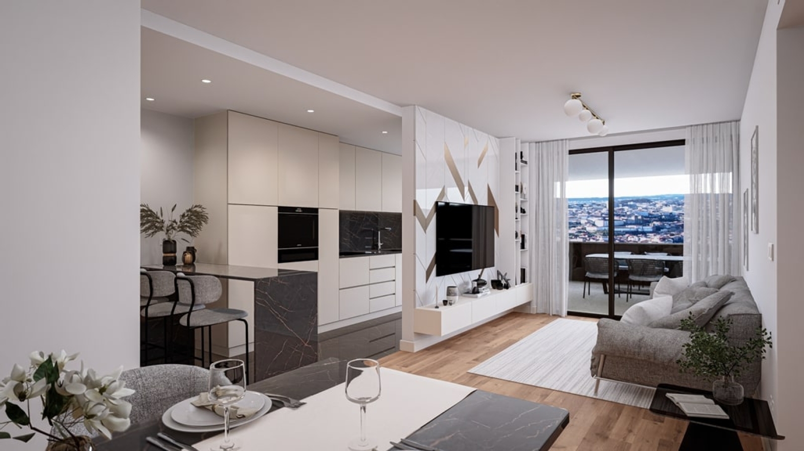 New studio apartment with balcony for sale in Gaia, Portugal_313176