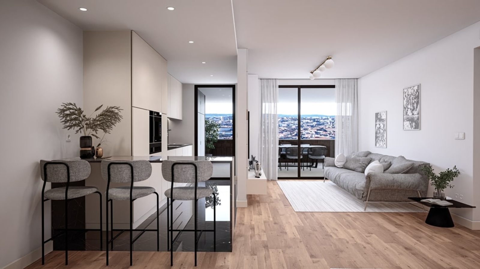 New studio apartment with balcony for sale in Gaia, Portugal_313178