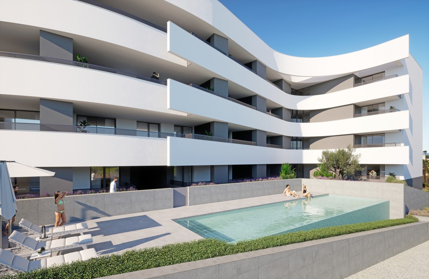 Piso nuevo, 2 dormitorios, en venta en Porto de Mós, Lagos, Algarve_314277