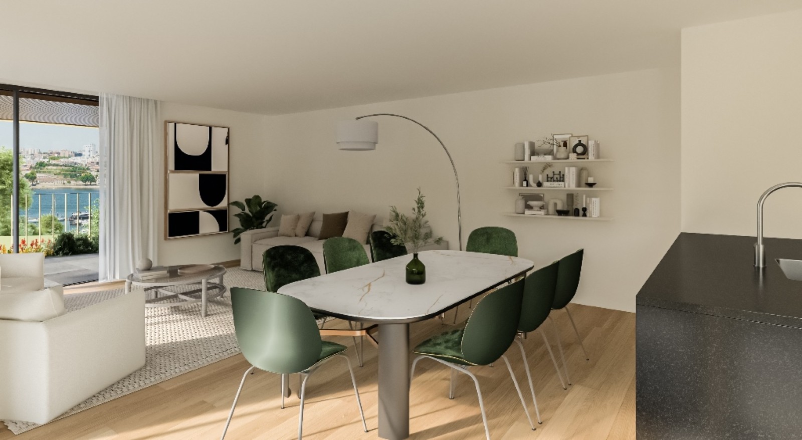 Marina Douro: apartamento T2 com varanda, à venda, na Foz de Gaia_318281