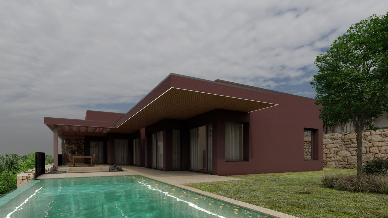 Plot of land with approved project, with garden and pool, Vila Nova de Gaia, Portugal_320621