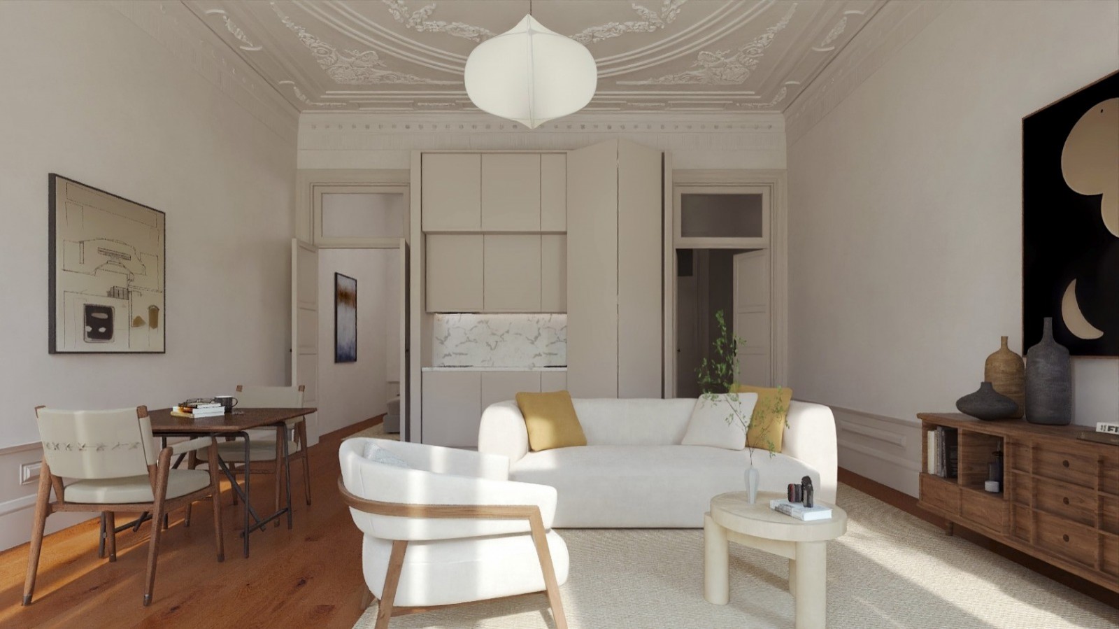 Studio 0+1 room with balcony for sale in the center of Porto, Portugal_329884