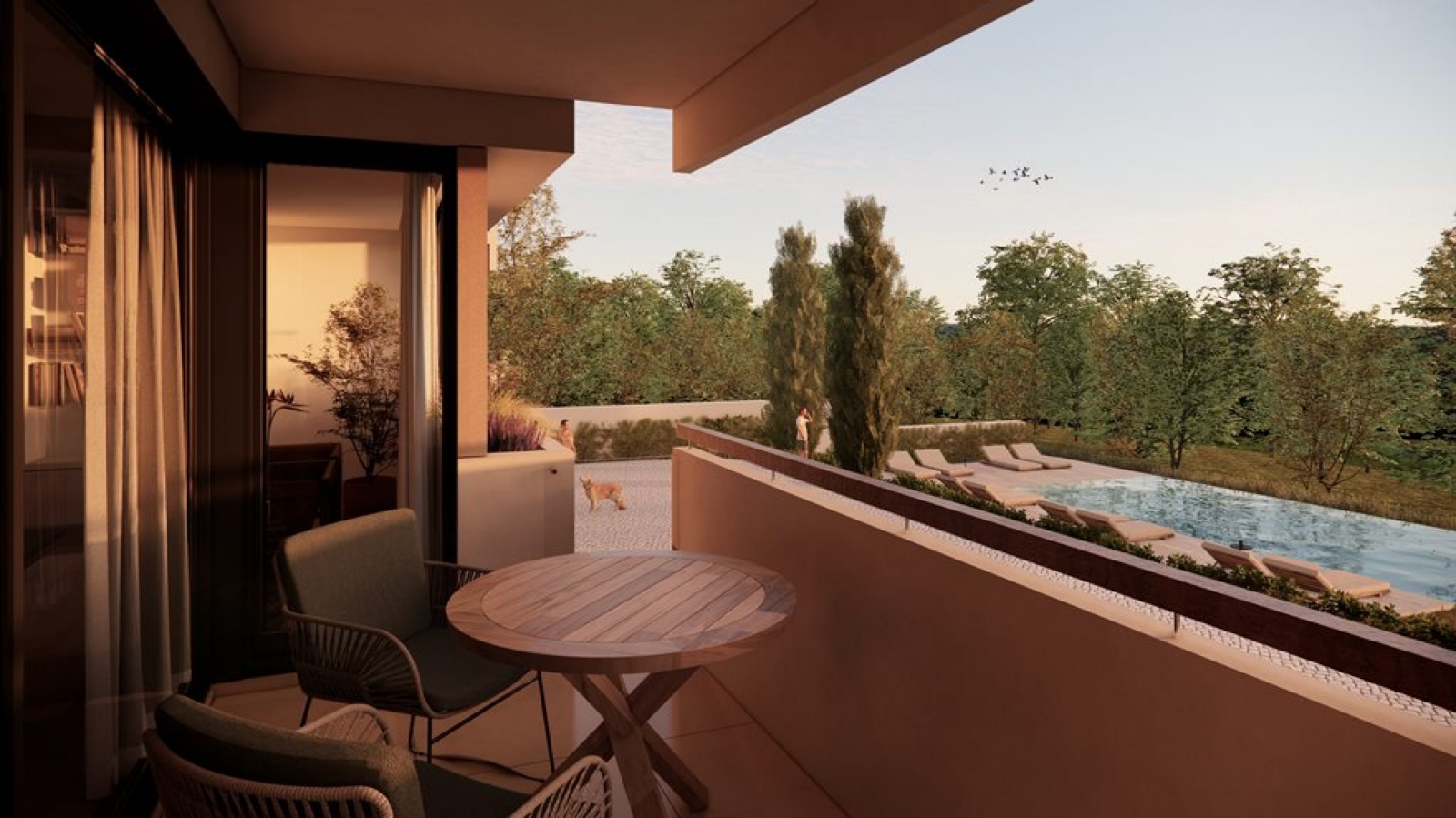 Apartamento T2 novo com varanda, jardim e piscina à venda em Rio Tinto_335186