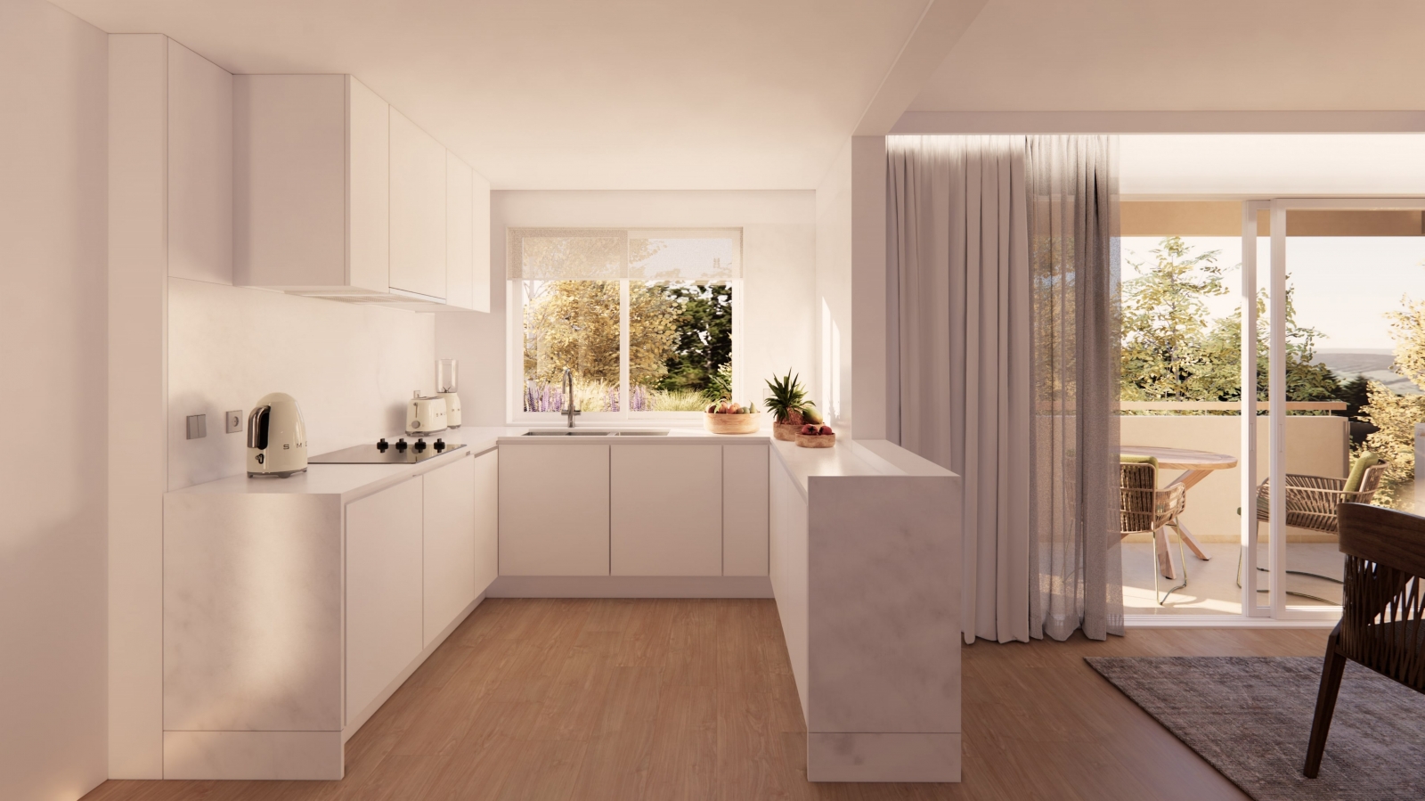 Apartamento T2 novo com varanda, jardim e piscina à venda em Rio Tinto_335193