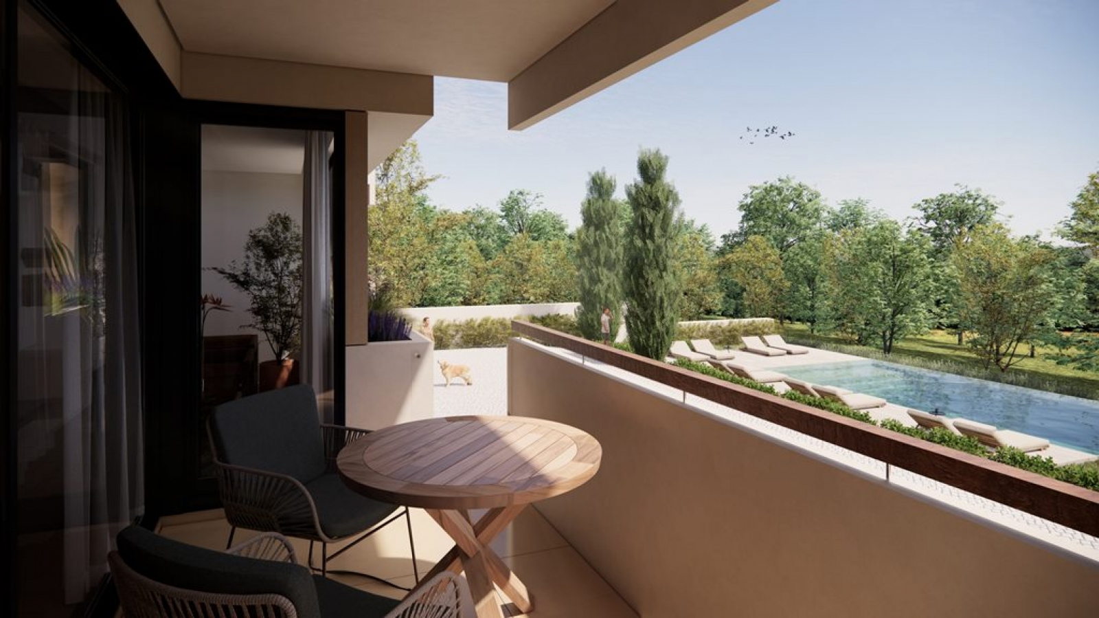 Apartamento T2 novo com varanda, jardim e piscina à venda em Rio Tinto_335198