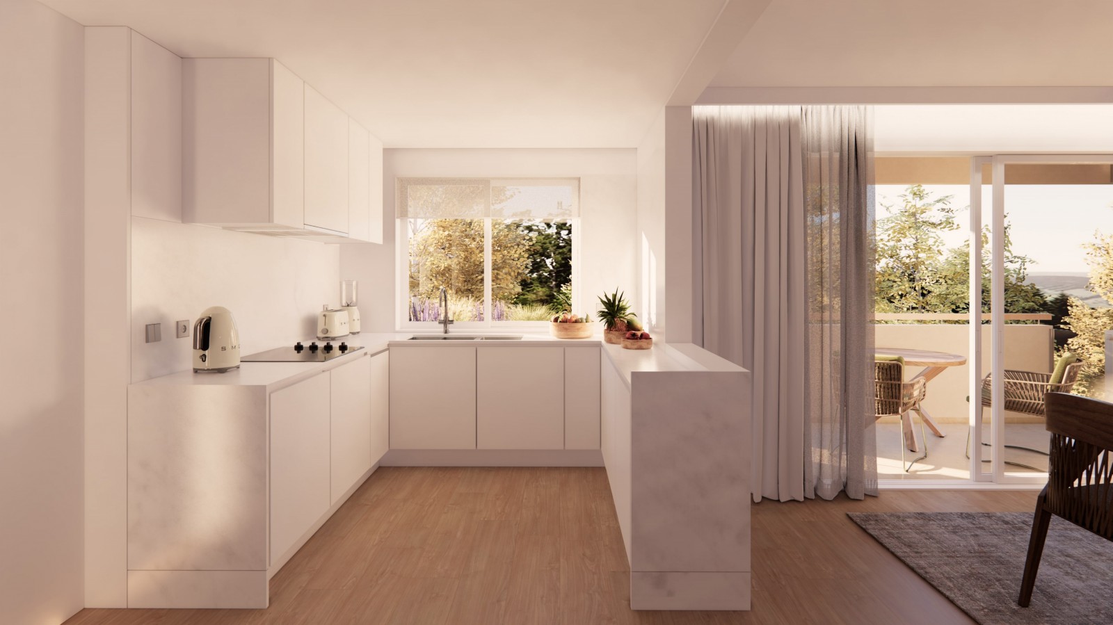 Apartamento T1 novo com varanda, jardim e piscina à venda em Rio Tinto_335207
