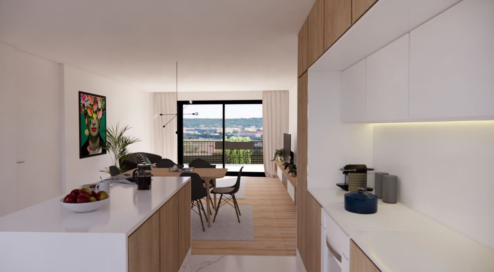 Piso de 1 dormitorio con terraza en venta en Leça da Palmeira, Portugal_335337