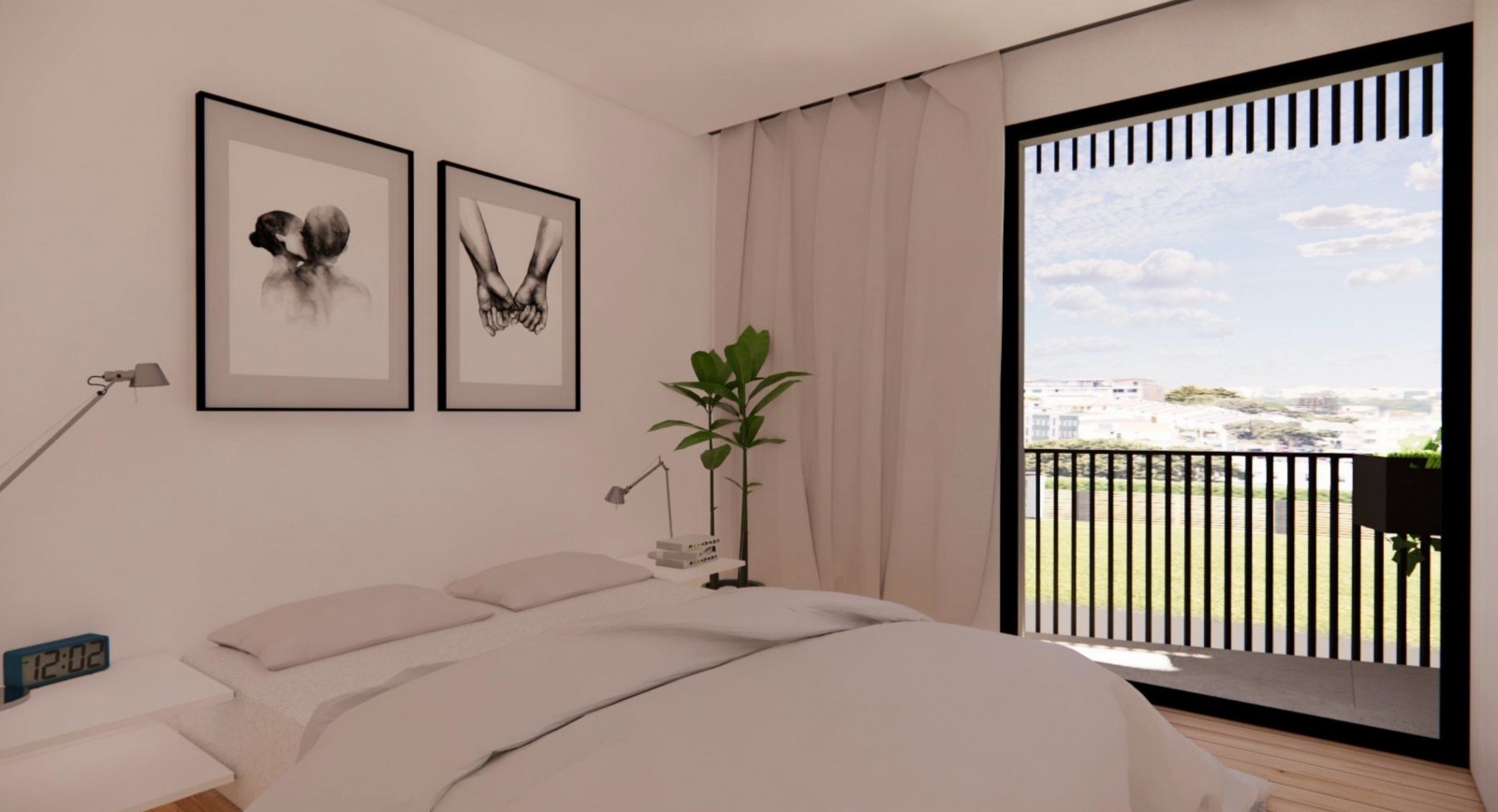 Piso nuevo de 2 dormitorios con balcón en venta en Leça da Palmeira, Portugal_335355