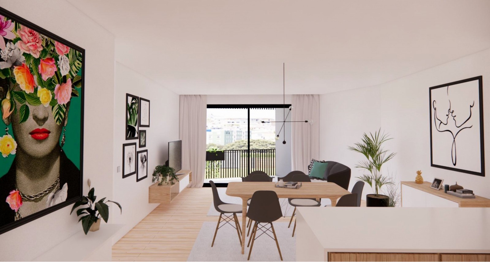 Piso nuevo de 2 dormitorios con balcón en venta en Leça da Palmeira, Portugal_335366