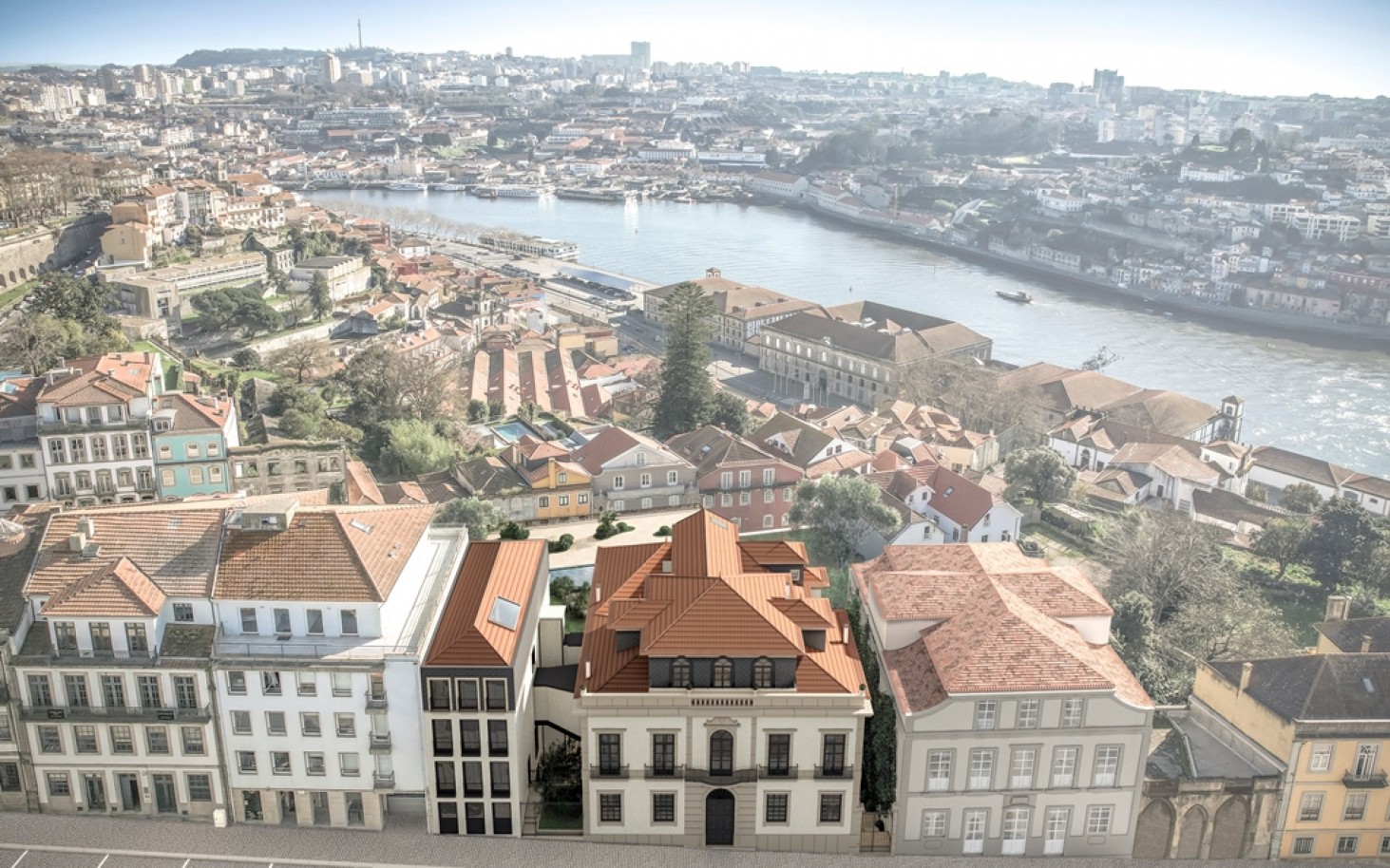 Moradia V4 nova com jardim e vistas de rio à venda no centro do Porto_339213