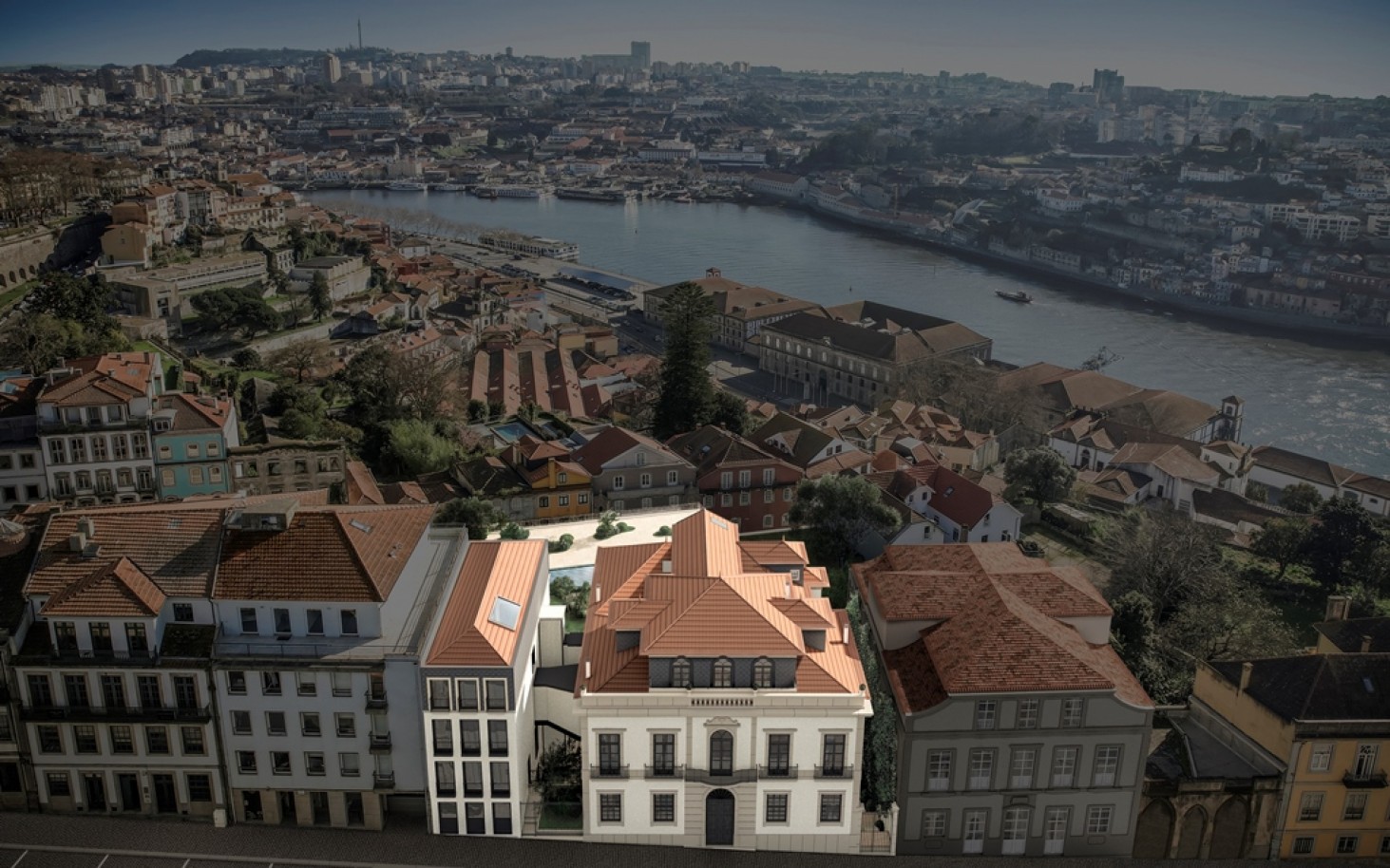 Moradia V4 nova com jardim e vistas de rio à venda no centro do Porto_339214