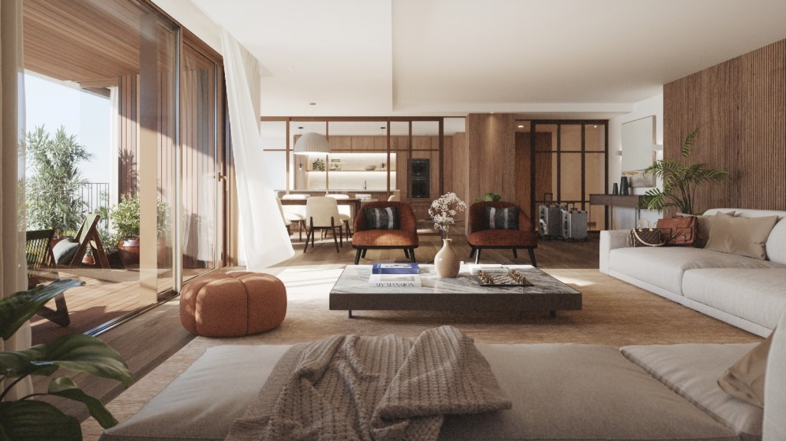 Lujoso piso de 4 dormitorios con balcones en venta en Foz do Douro, Oporto, Portugal_340376