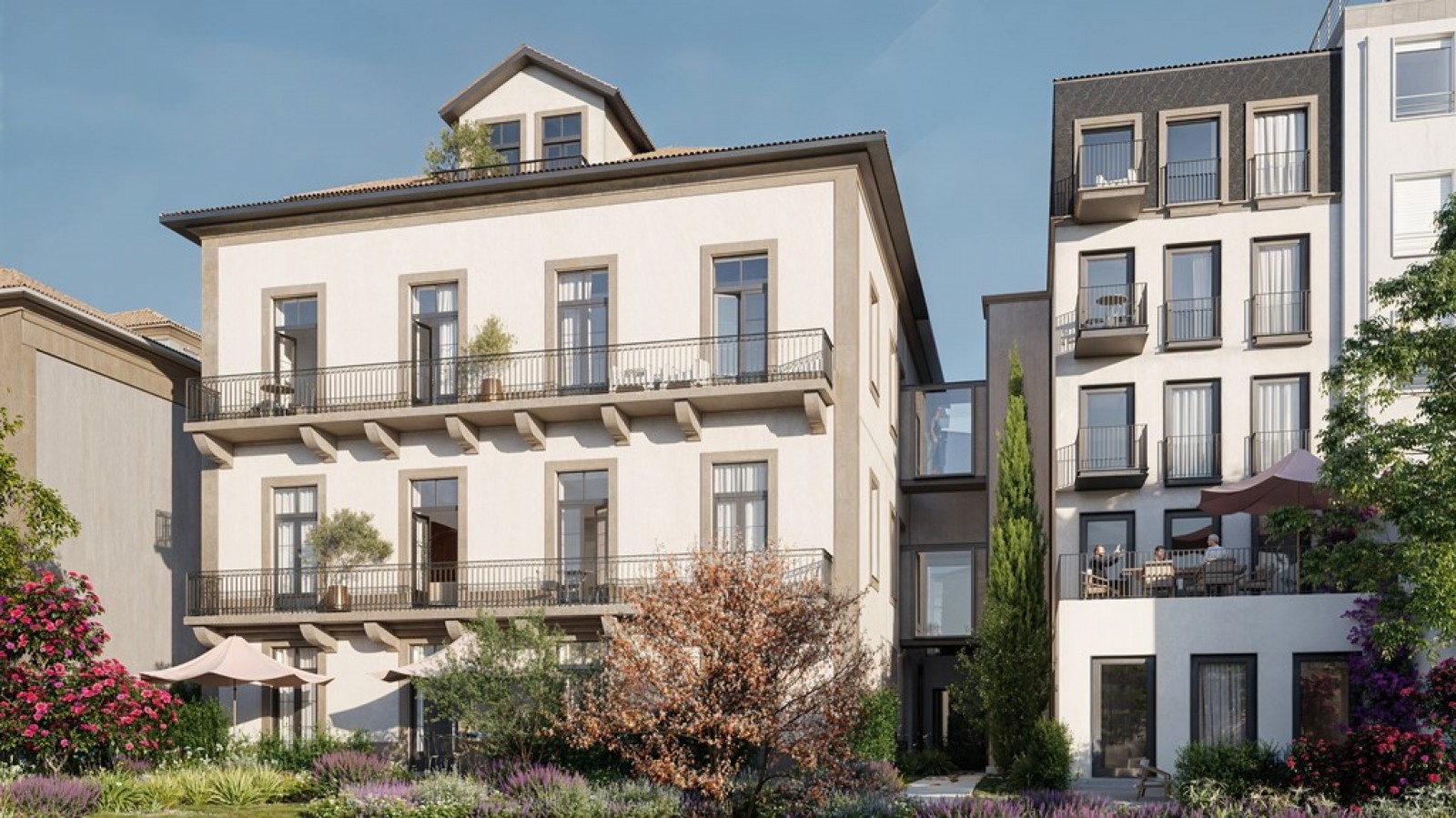 Neue Ein-Zimmer-Wohnung mit Balkonen zu verkaufen in Porto, Portugal_341017