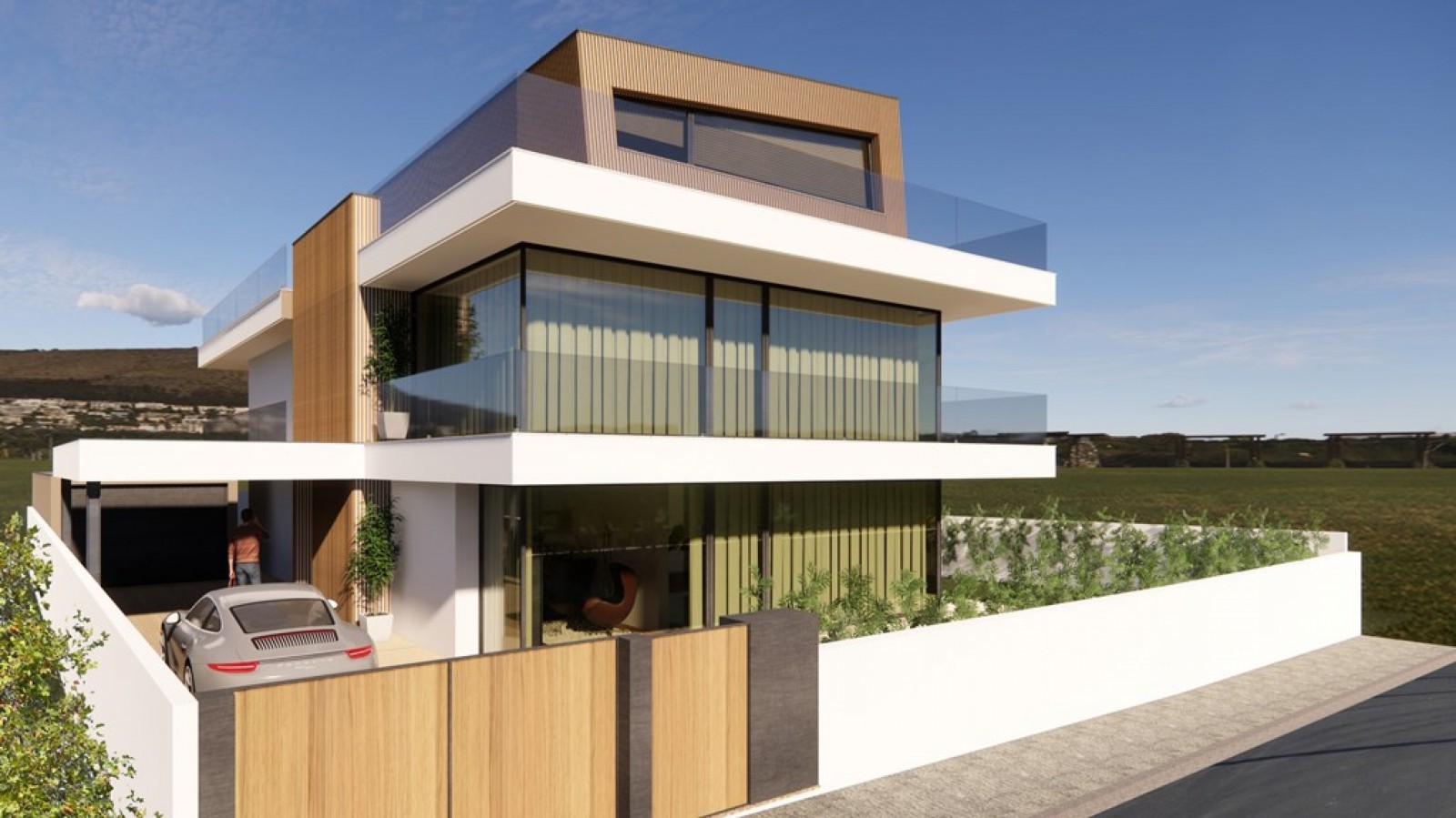 Moradia com vista mar, rooftop panorâmico e piscina à venda, Valadares_341867