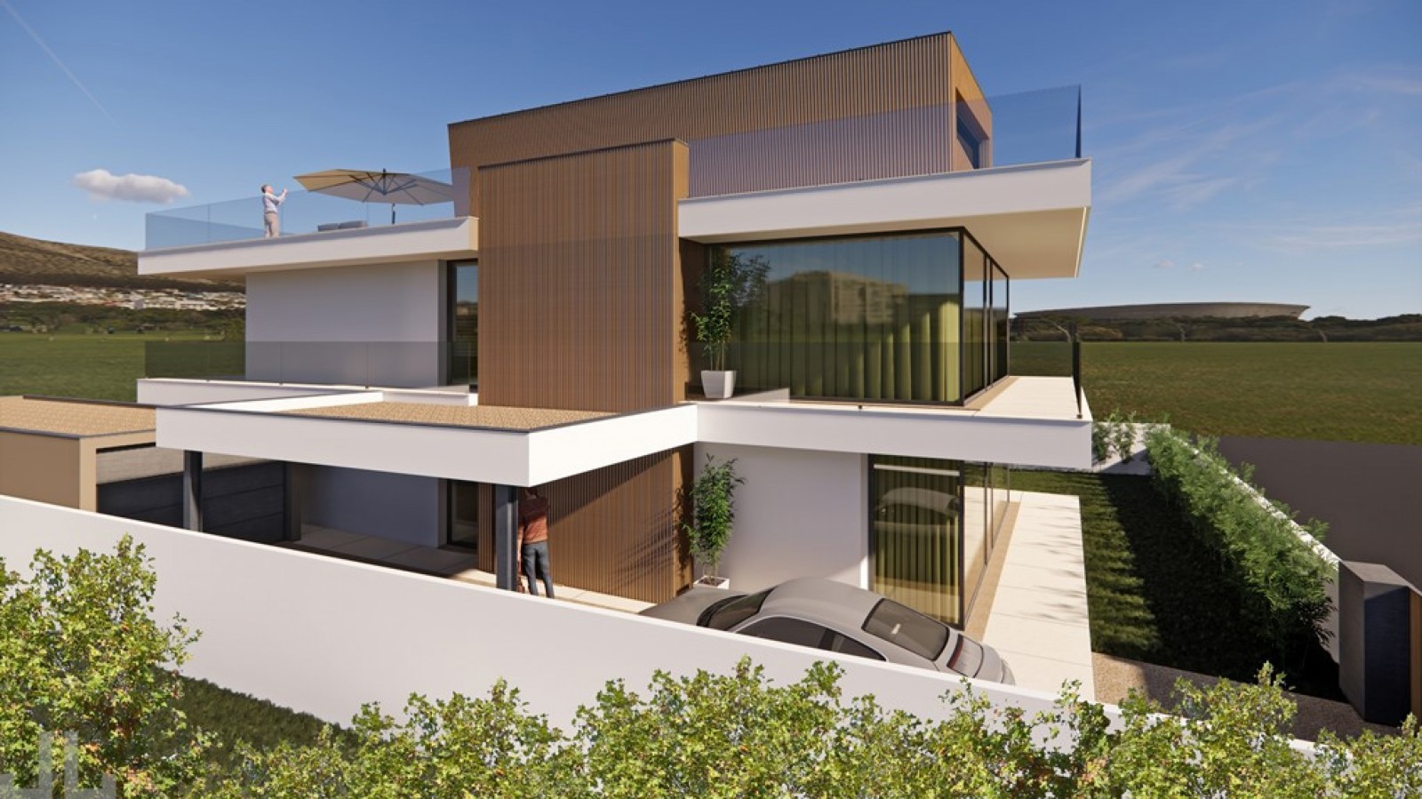 Moradia com vista mar, rooftop panorâmico e piscina à venda, Valadares_341869