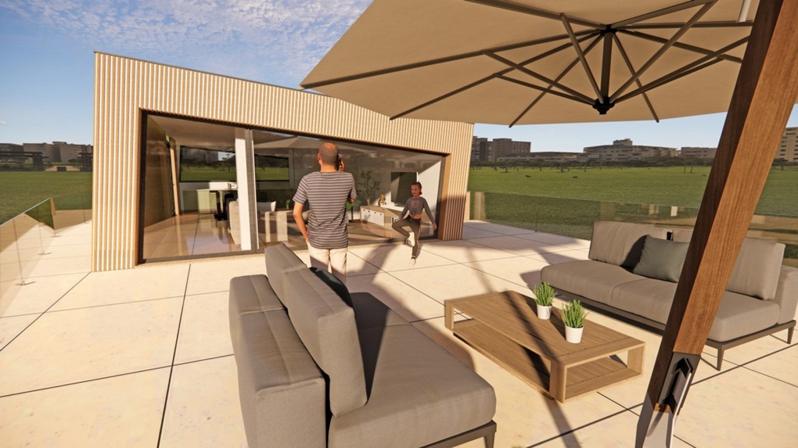 Moradia com vista mar, rooftop panorâmico e piscina à venda, Valadares_341881