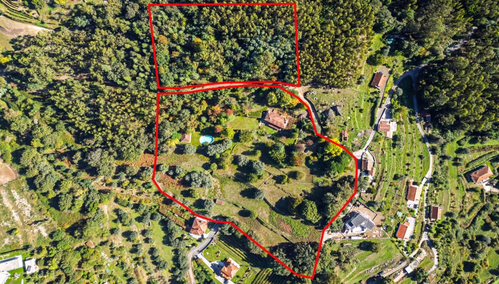 Quinta da Mata com duas casas e piscina para venda em Ponte de Lima_344441