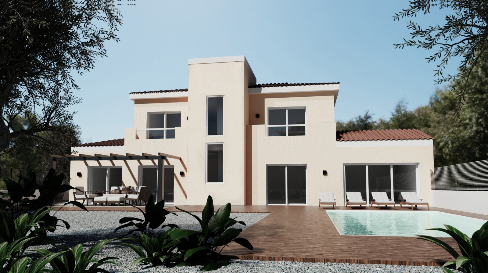 Nova moradia V3+1, com piscina, para venda em São Brás de Alportel, Algarve_353348