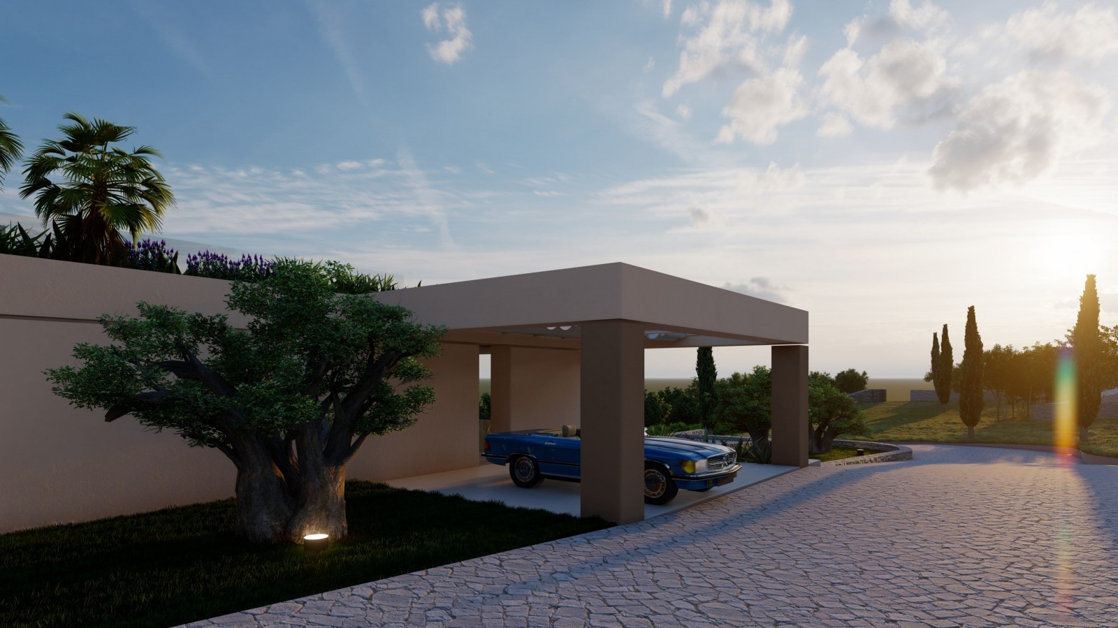 Terreno com projeto e vista mar à venda em Boliqueime, Algarve_353609