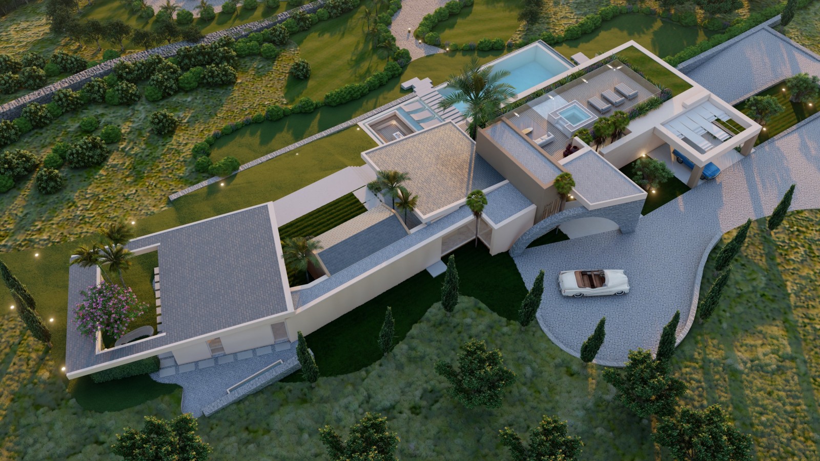 Terreno com projeto e vista mar à venda em Boliqueime, Algarve_353610