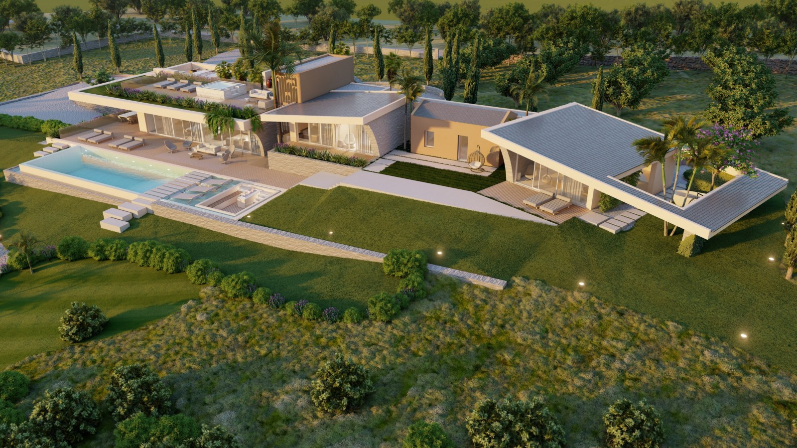 Terreno com projeto e vista mar à venda em Boliqueime, Algarve_353611