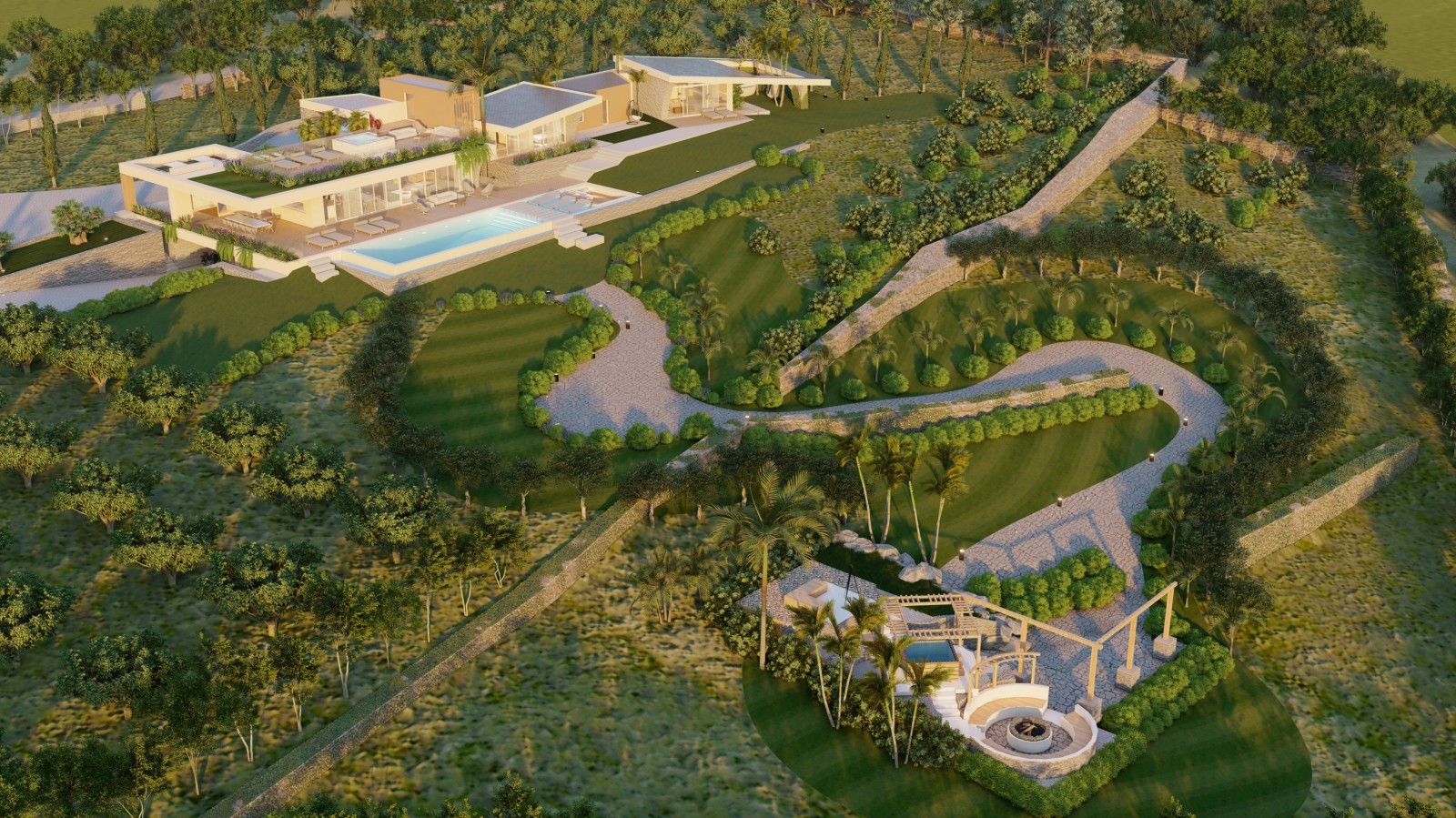 Terreno com projeto e vista mar à venda em Boliqueime, Algarve_353612