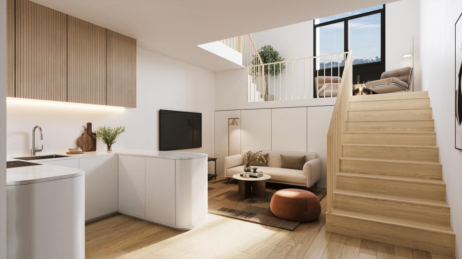 One bedroom duplex apartment with river views for sale in Gaia, Portugal_353849