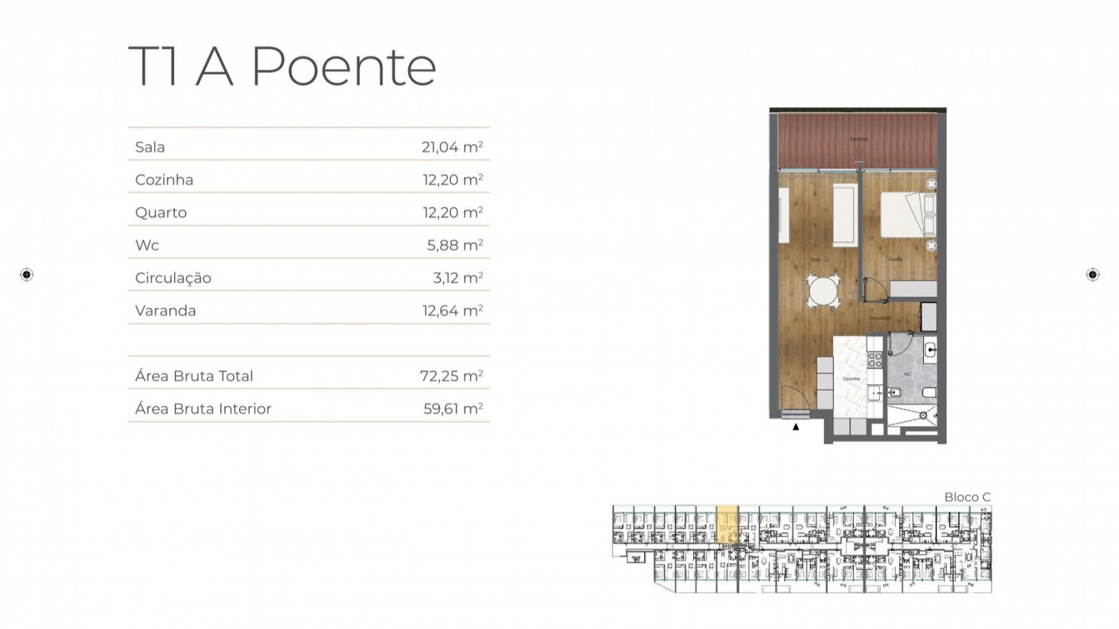 New 1 bedroom flat with balcony for sale Vila Nova de Gaia, Portugal_354522