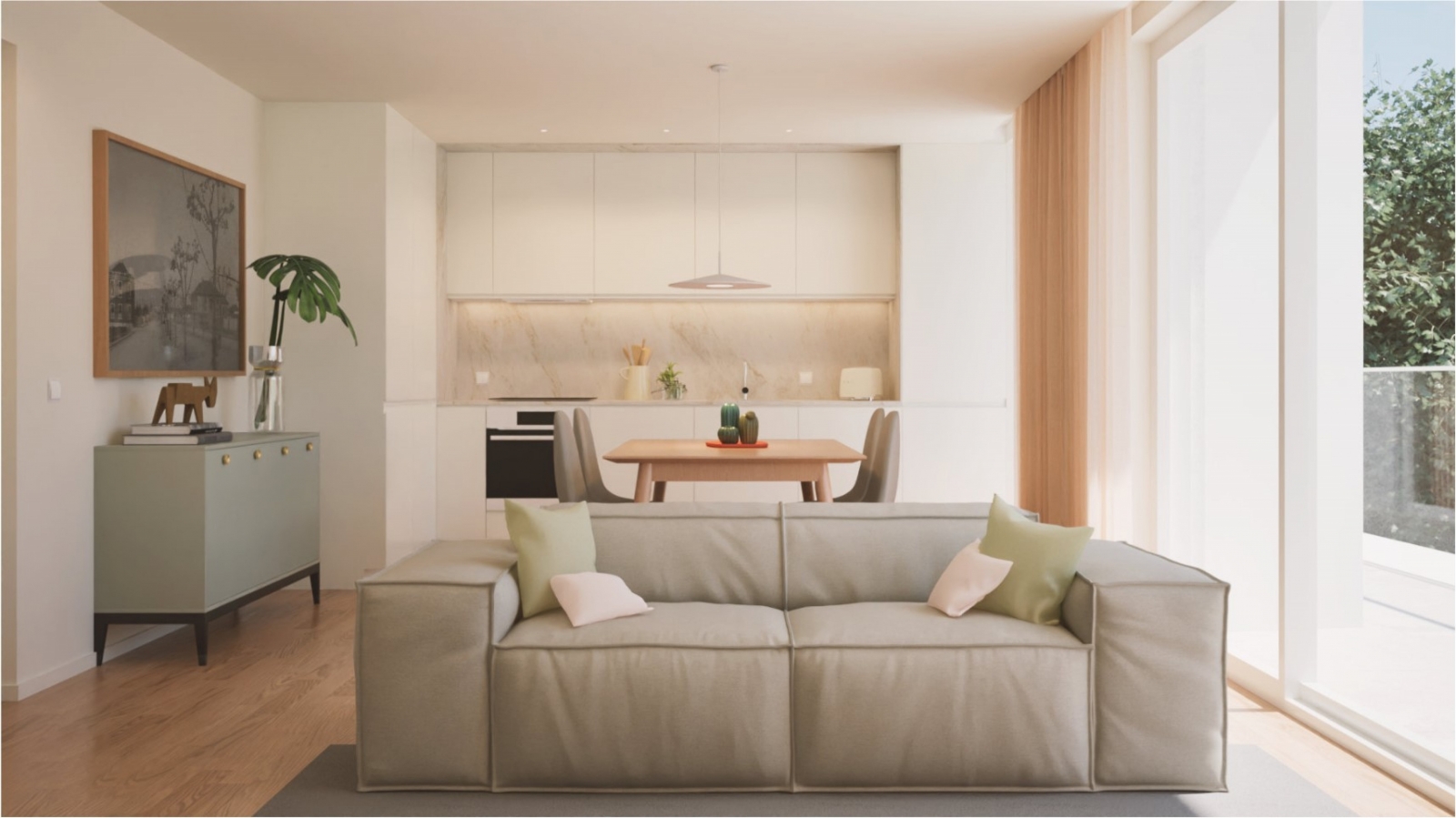New 1 bedroom apartment with balcony for sale in Matosinhos, Portugal_357013