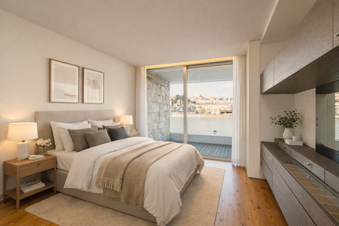 Piso dúplex de 3 dormitorios con balcón y vistas río en Gaia, Portugal_358360