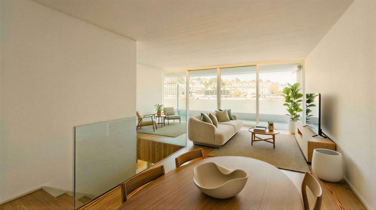 Piso dúplex de 3 dormitorios con balcón y vistas río en Gaia, Portugal_358361