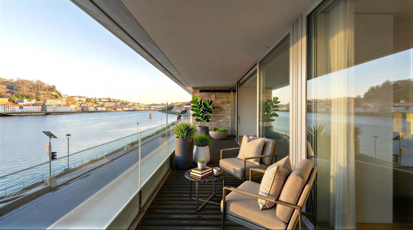 Piso dúplex de 3 dormitorios con balcón y vistas río en Gaia, Portugal_358362