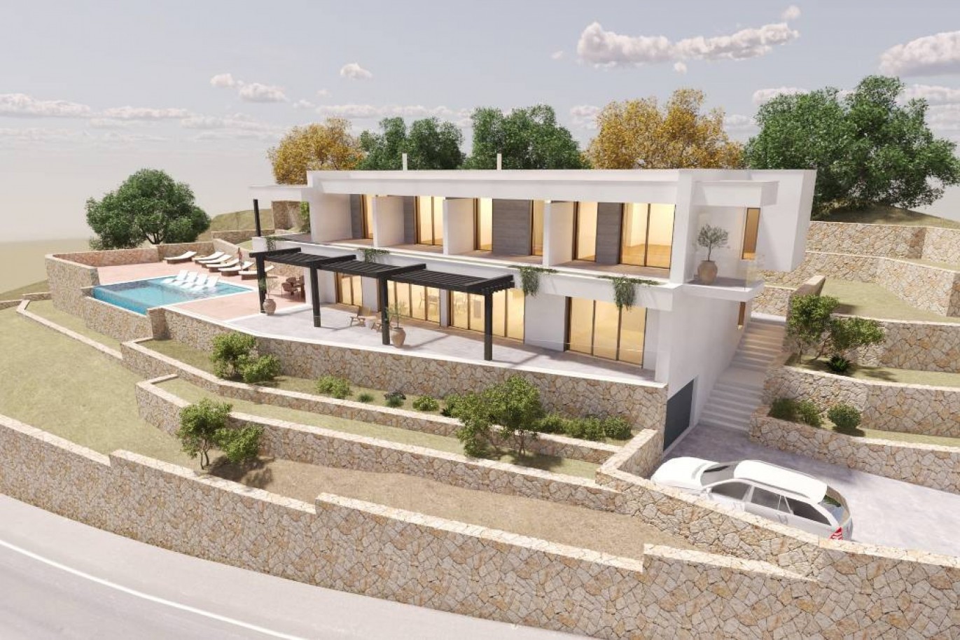 Terreno com projeto aprovado para moradia à venda Boliqueime, Algarve_358373