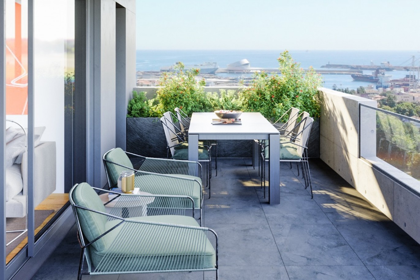 Apartamento T2 com varanda e vistas de mar em Leça da Palmeira_358566