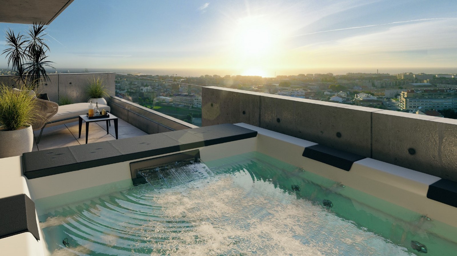 Huge penthouse with terrace, pool and sea view Leça Palmeira, Portugal_358686