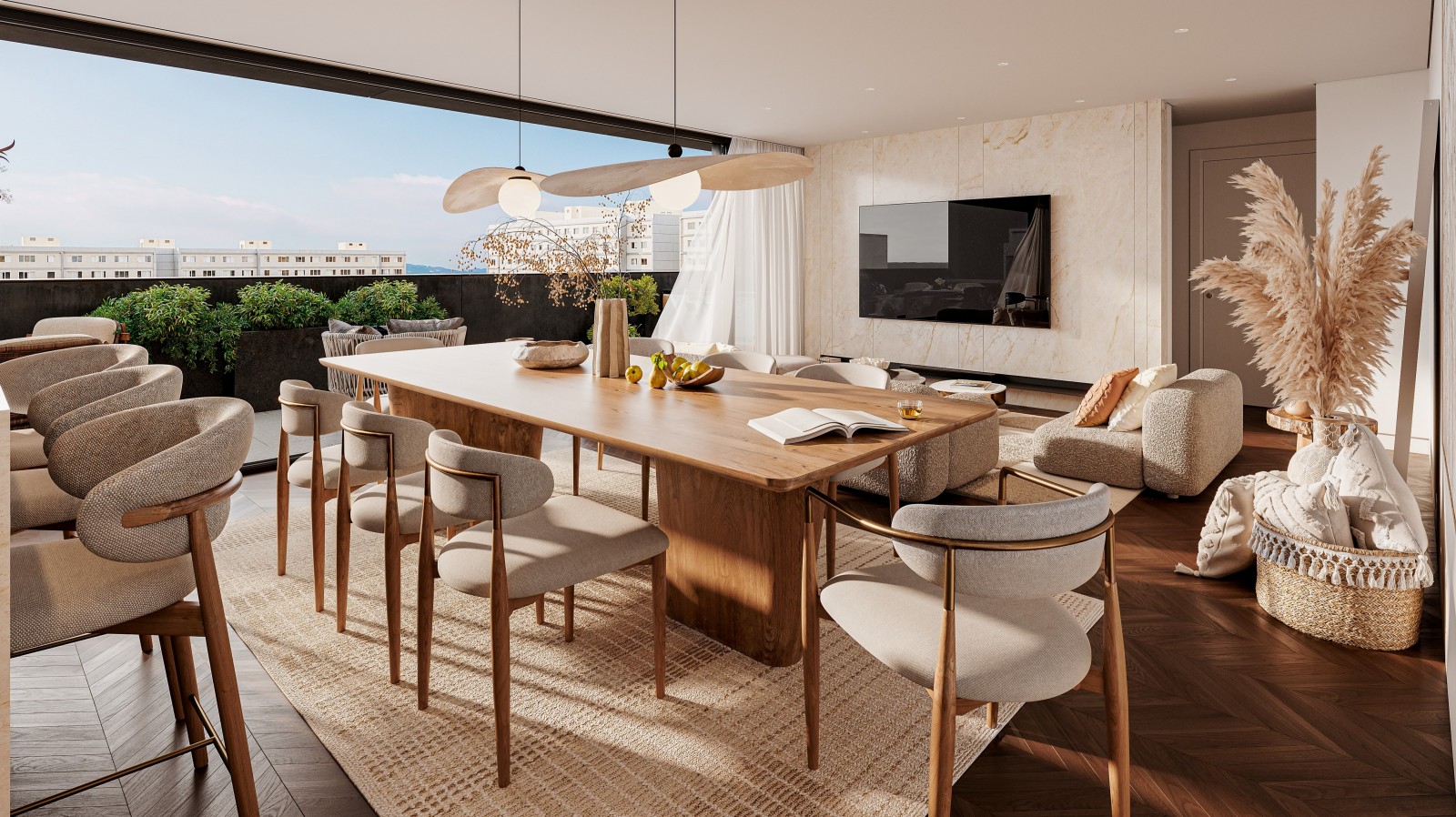 Three bedroom apartment with terrace and sea views Matosinhos, Portugal_366111
