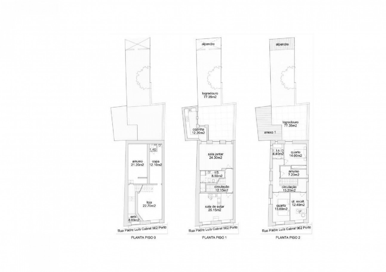 Moradia V3+1 com jardim para venda na Foz Velha no Porto_369322